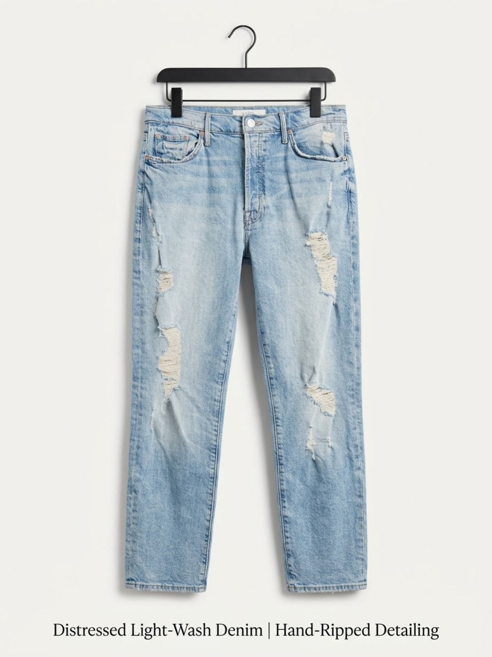 MOTHER Light-Wash Distressed Women's Jeans/ 31 / inseam 27”